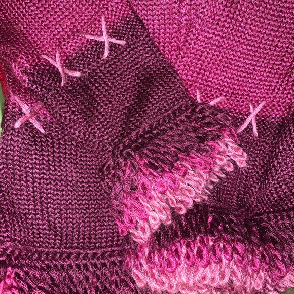 Girls Whimsical Funky Zip Sweater size 5/6 - Picture 3 of 3